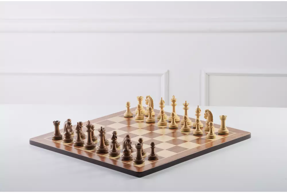 Figury szachowe Sheikh Akacja 3,75 cala